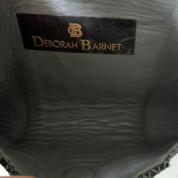 DEBORAH BARNET Ostrich Small Envelope Clutch Bag Handbag - Picture 7 of 9